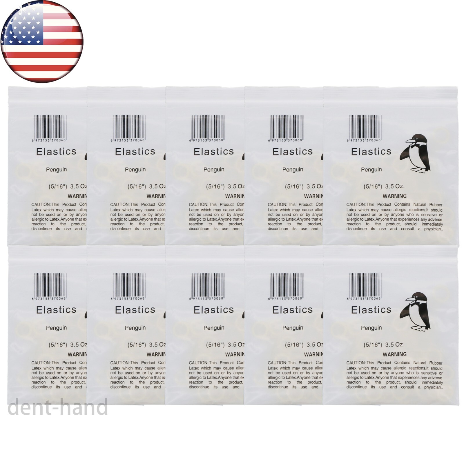 US Dental Orthodontic Elastics Rubber Bands Ortho Latex Brace 5/16-3.5 OZ