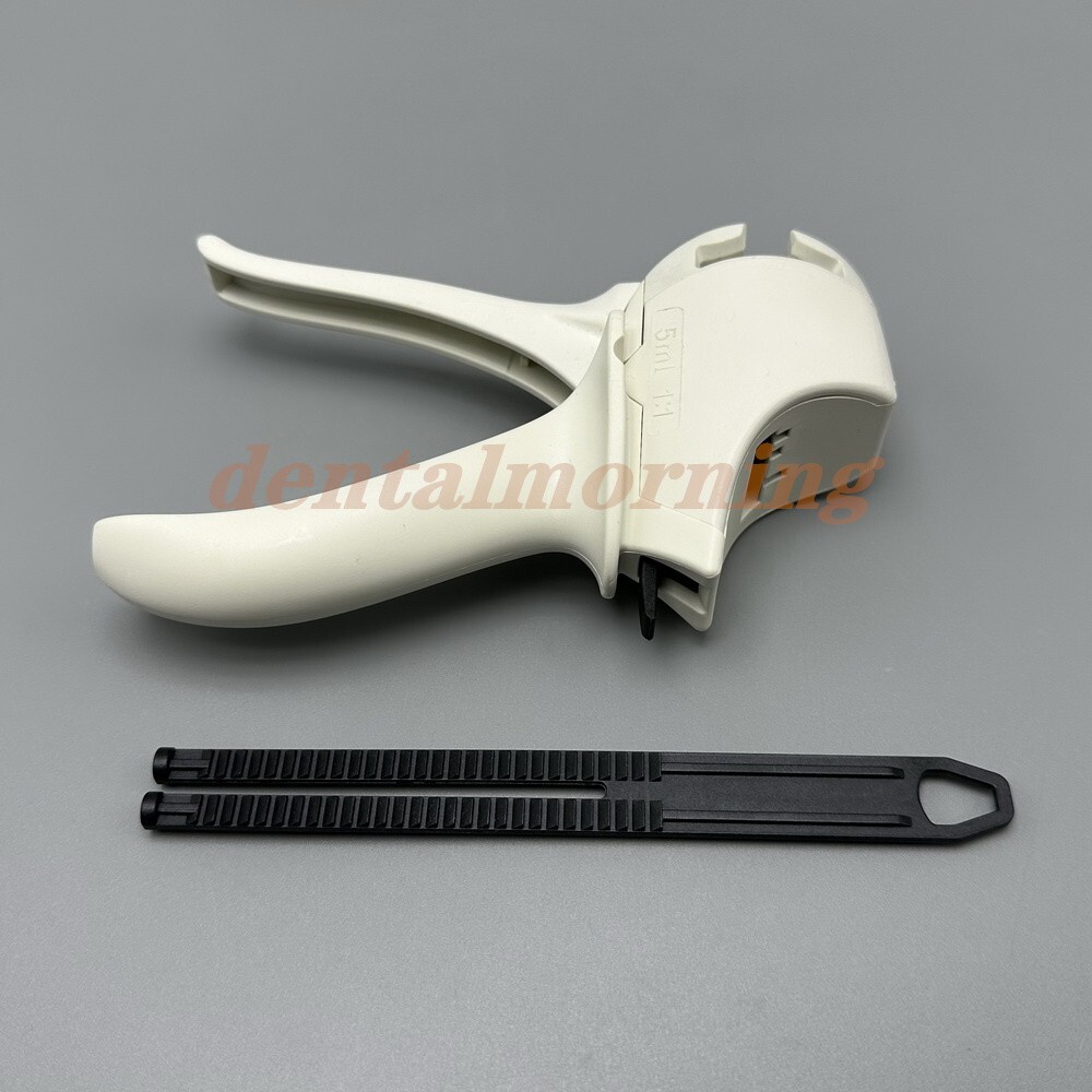 Dental Dispenser Impression Mixing Dispensing Delivery Gun 5ML 1:1/4:1 Mixer