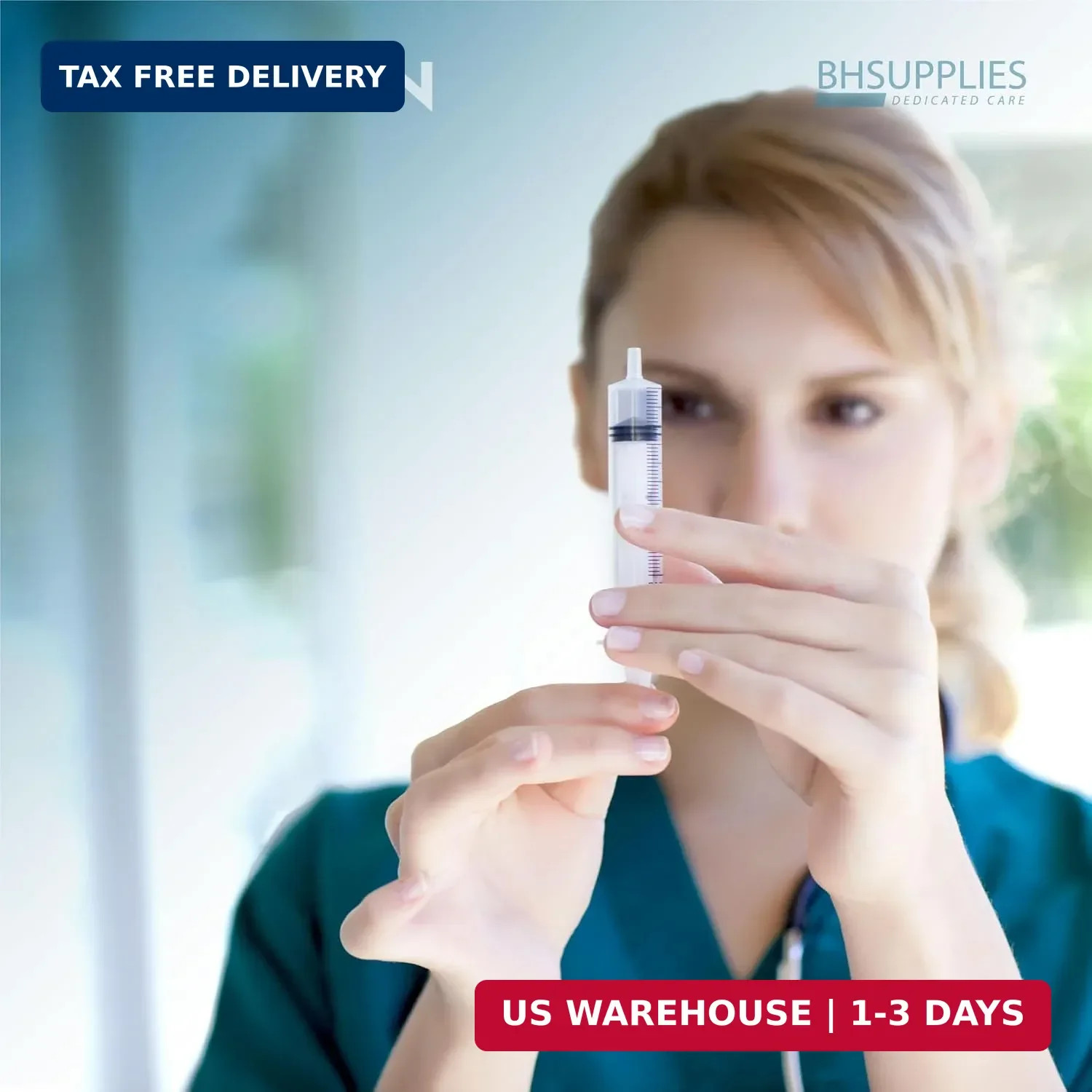 1Ml Luer Slip Tip Syringes (No Needle) – Sterile, Individually Wrapped – 100 Syr