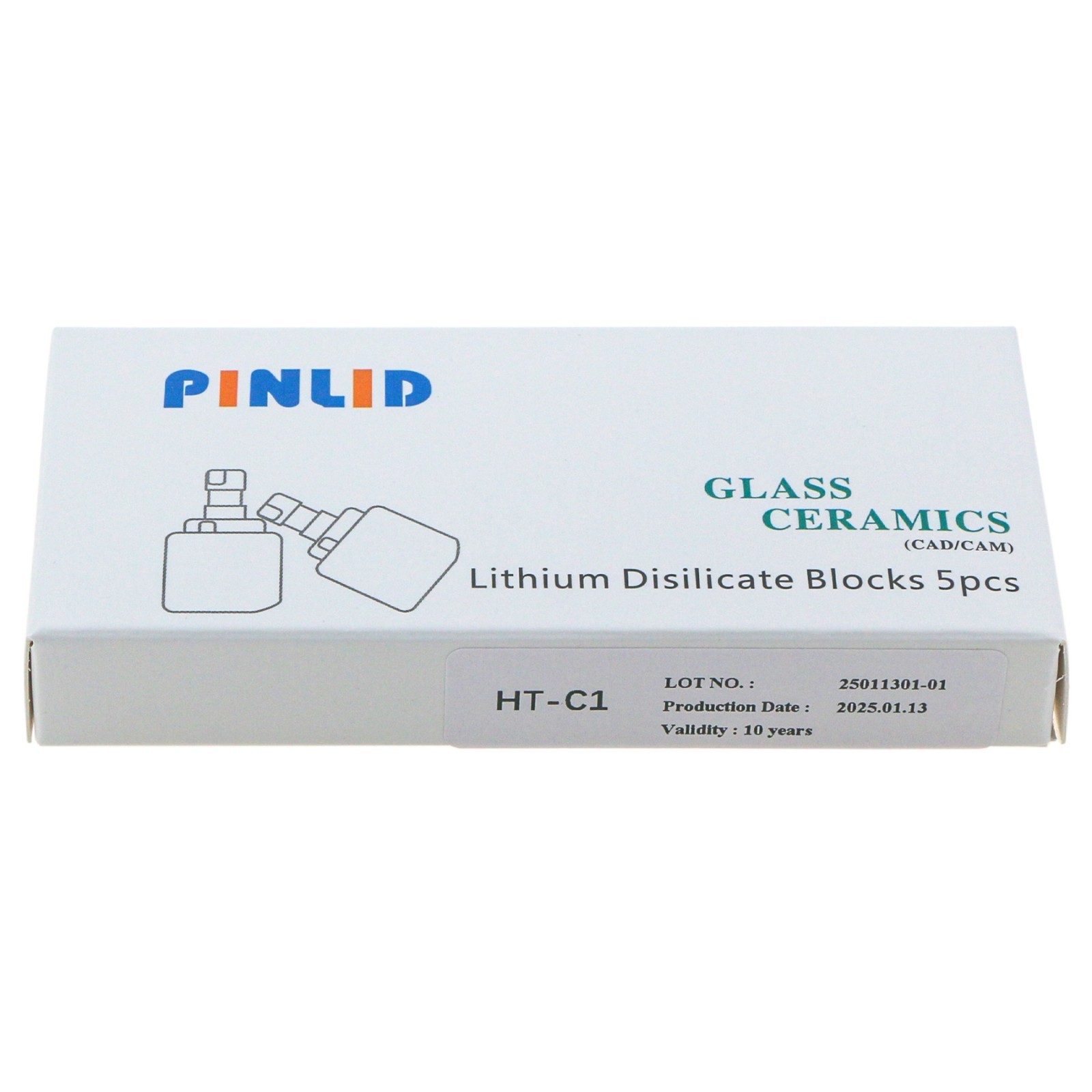 US C14 Dental Emax Ceramic Blocks HT Lithium Disilicate Cerec CAD CAM 5Pcs/Box