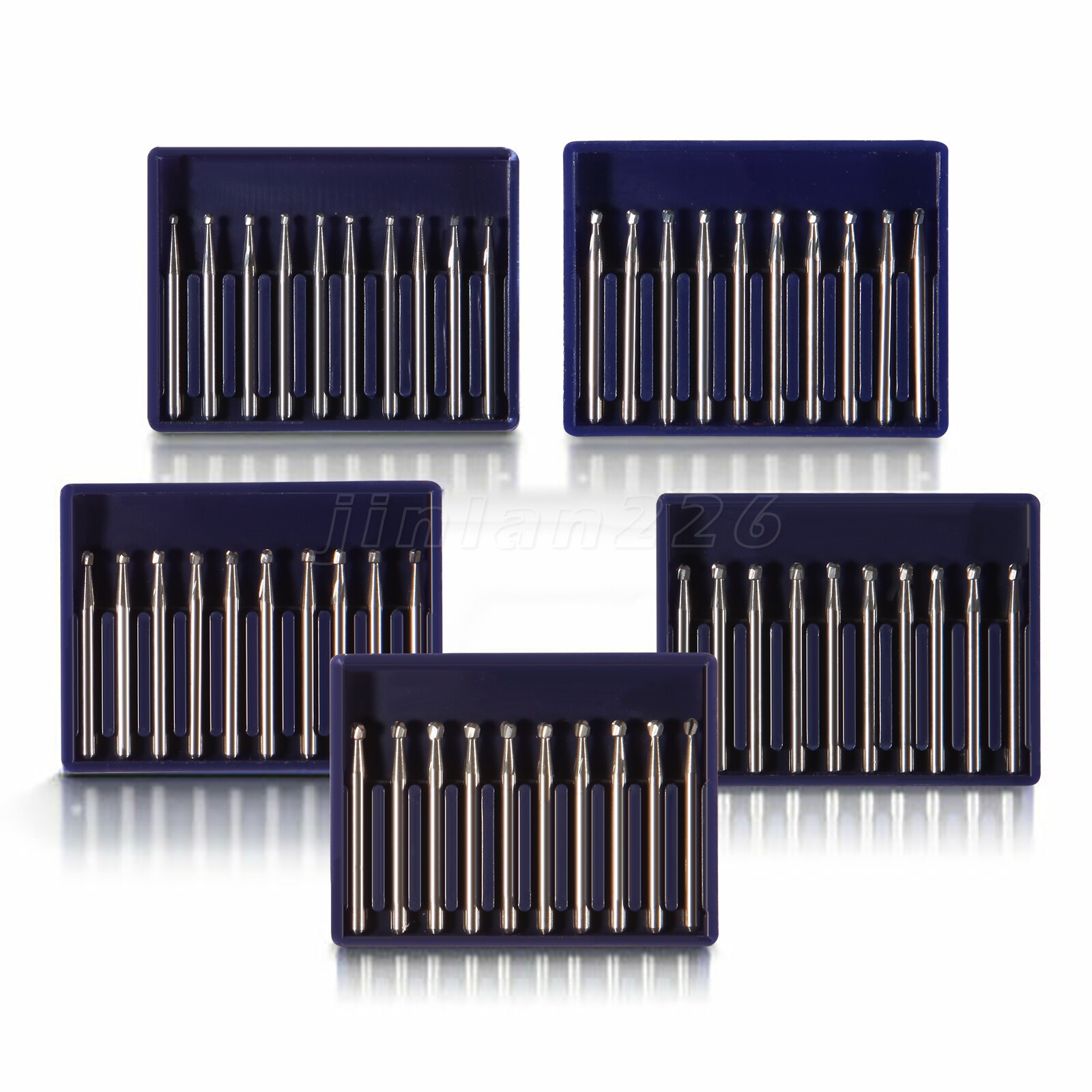 10pcs Dental Trimming Finishing Carbide Burs FG # Friction Grip Fit High Speed