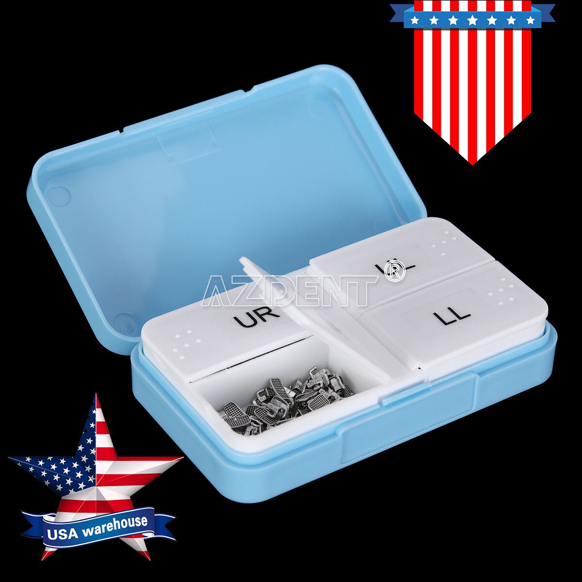 Dental Orthodontic Non-Conv 1st Molar Bondable Monoblock Roth 0.022 Buccal Tubes