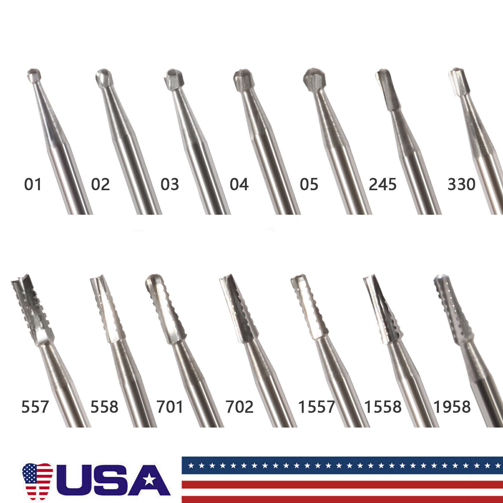 Dental FG Fresas de carburo de tungsteno Fit Alta Velocidad pieza de mano USA