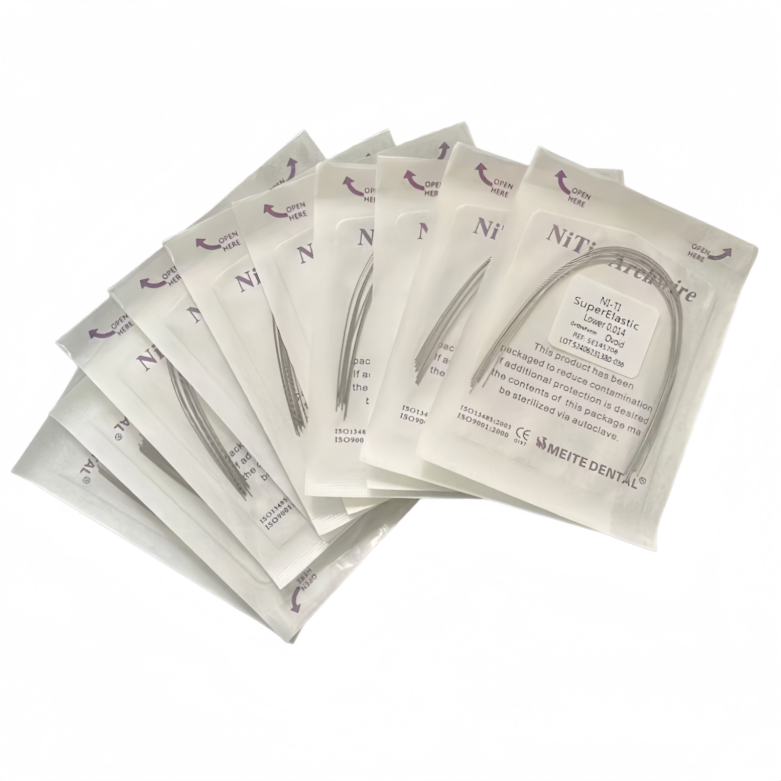 5 Packs Dental Orthodontic Super Elastic Wire Niti Round Arch Wires Ovoid Form