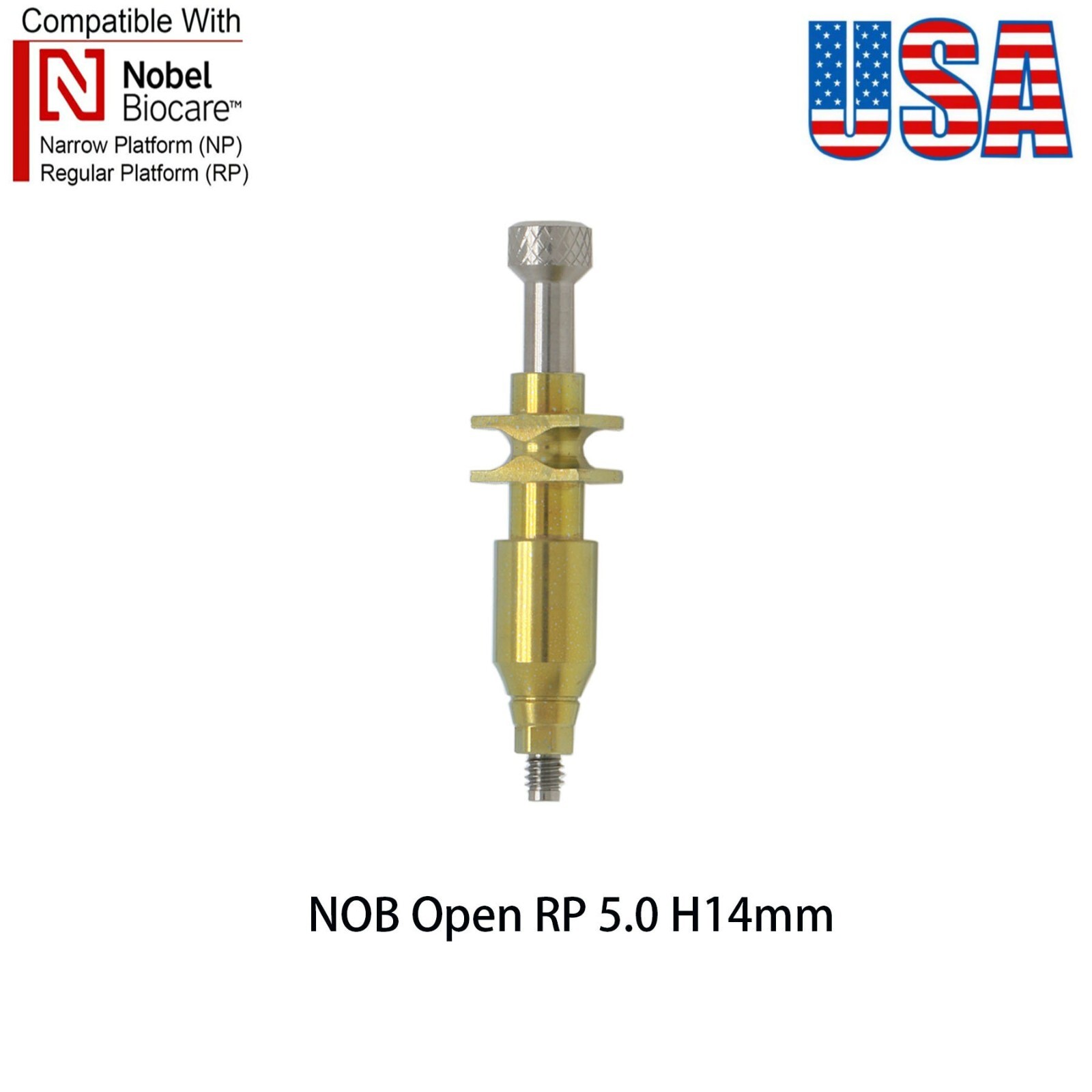 US Dental Nobel Conical Connection Impression Coping Open Tray NP/RP Ø3.6/5.0mm