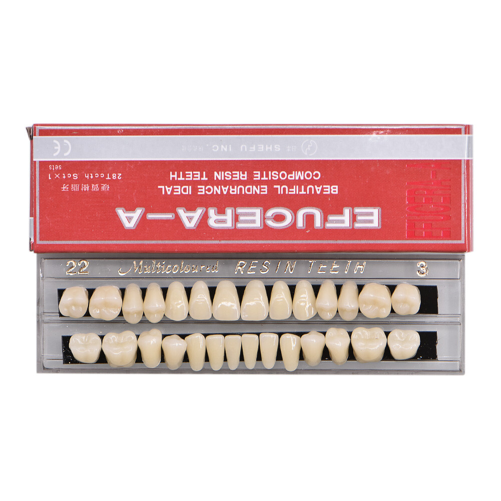 15Sets Acrylic Resin Denture A2 A3 Shade Dental False Teeth Full Set Upper Lower