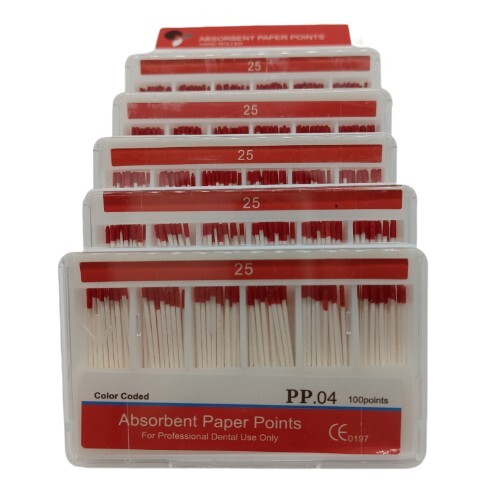 10Packs Dental Absorbent Paper Points Taper 0.04 25# Fit Endodontic Root Canal