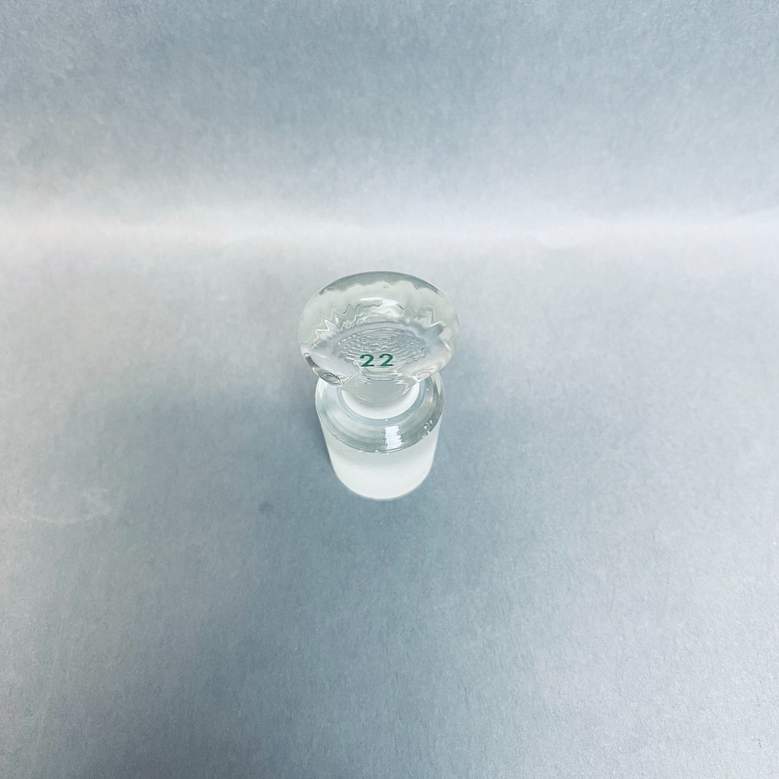 Chemglass Pennyhead Stopper #22 Solid Flask Length Lot of 9 Stoppers
