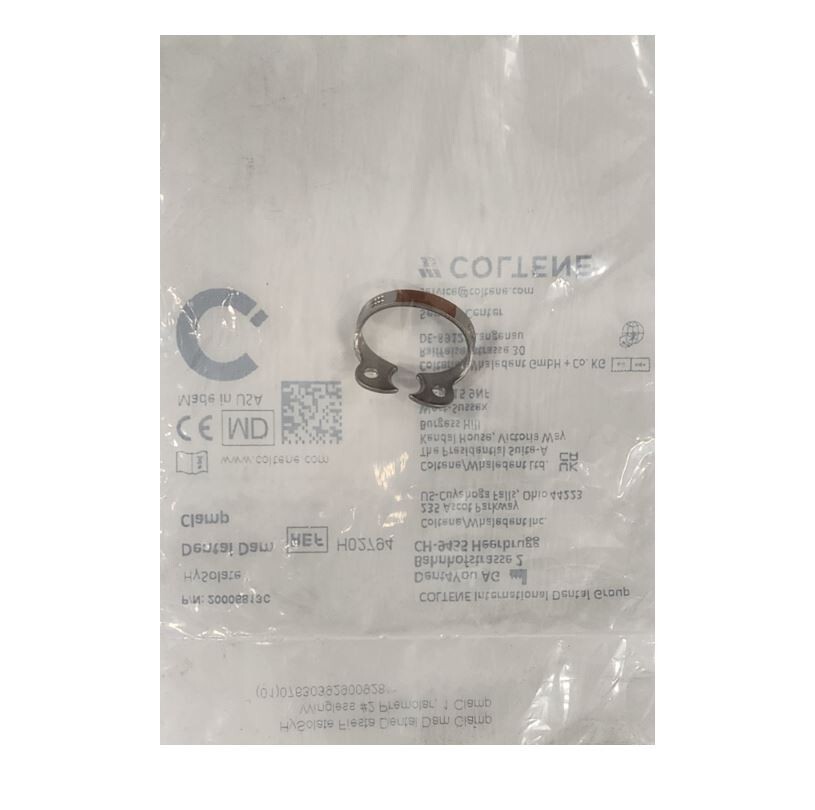 *1-Pack* Coltene HySolate Fiesta Dental Dam Clamp #2 Wingless Premolars H02794