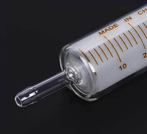 1ml – 100ml Luer Lock Tip Glass Syringes Sampler Chemistry Laboratory Injector