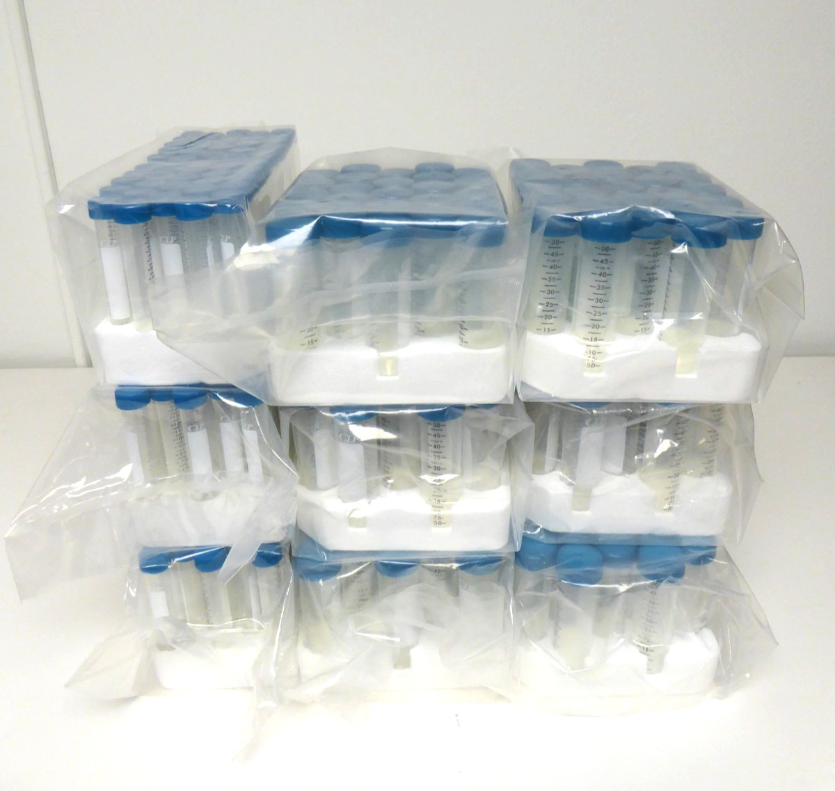 CLP 15ml and 50ml Conical Centrifuge Tubes with Caps in Unopened Packs (NOS)