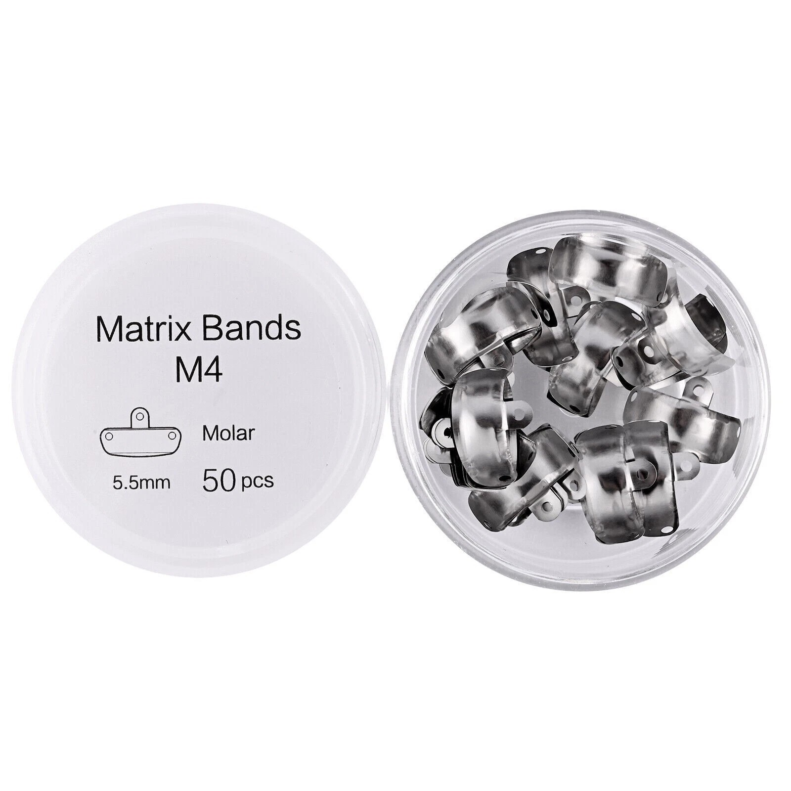 50 Pcs/Box Dental Sectional Contoured Matrice Refill Metal Matrix Bands M4 Type