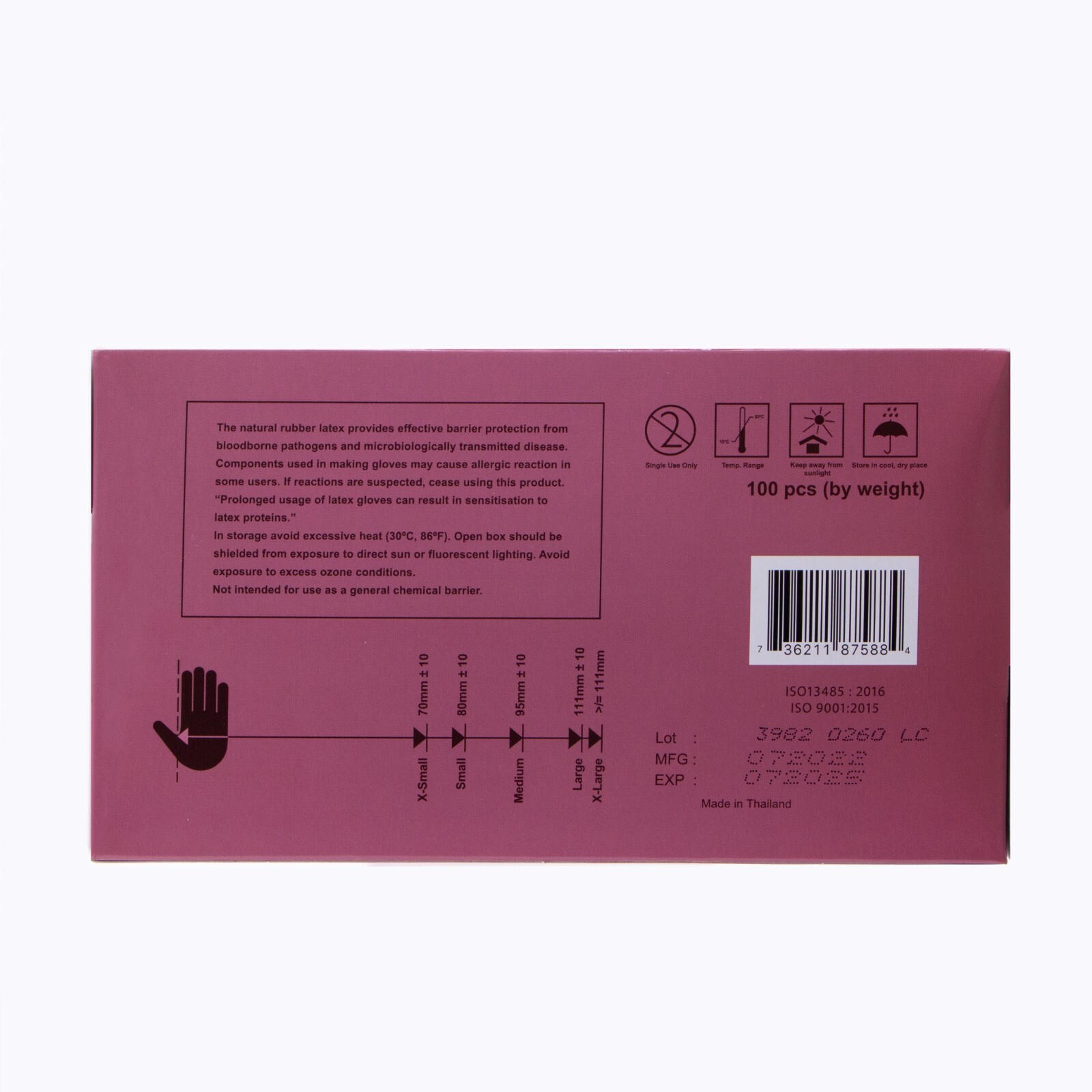 1000 Pcs Latex Exam Gloves White 6 Mil Powder FREE Medical All Size S, M, L, XL