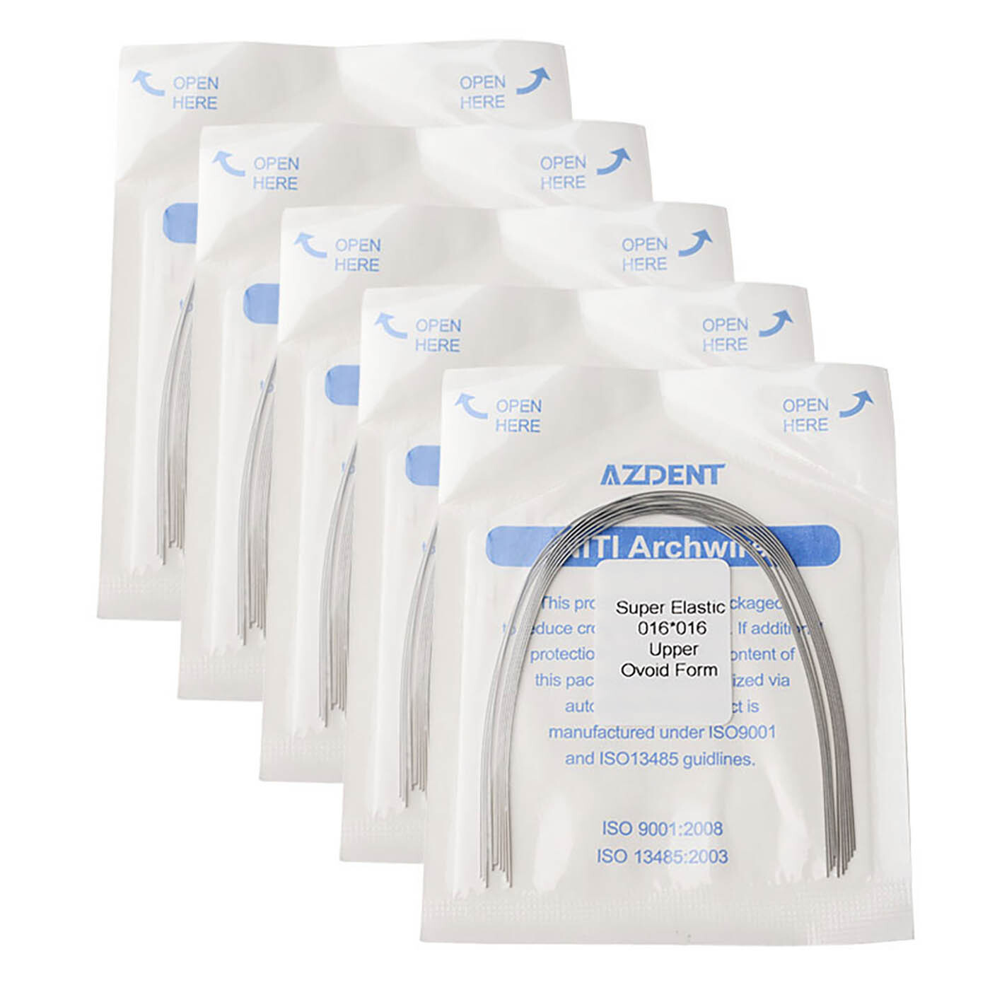 AZDENT 10*Dental Orthodontic Super Elastic Niti Rectangular Arch Wire 16*16Upper