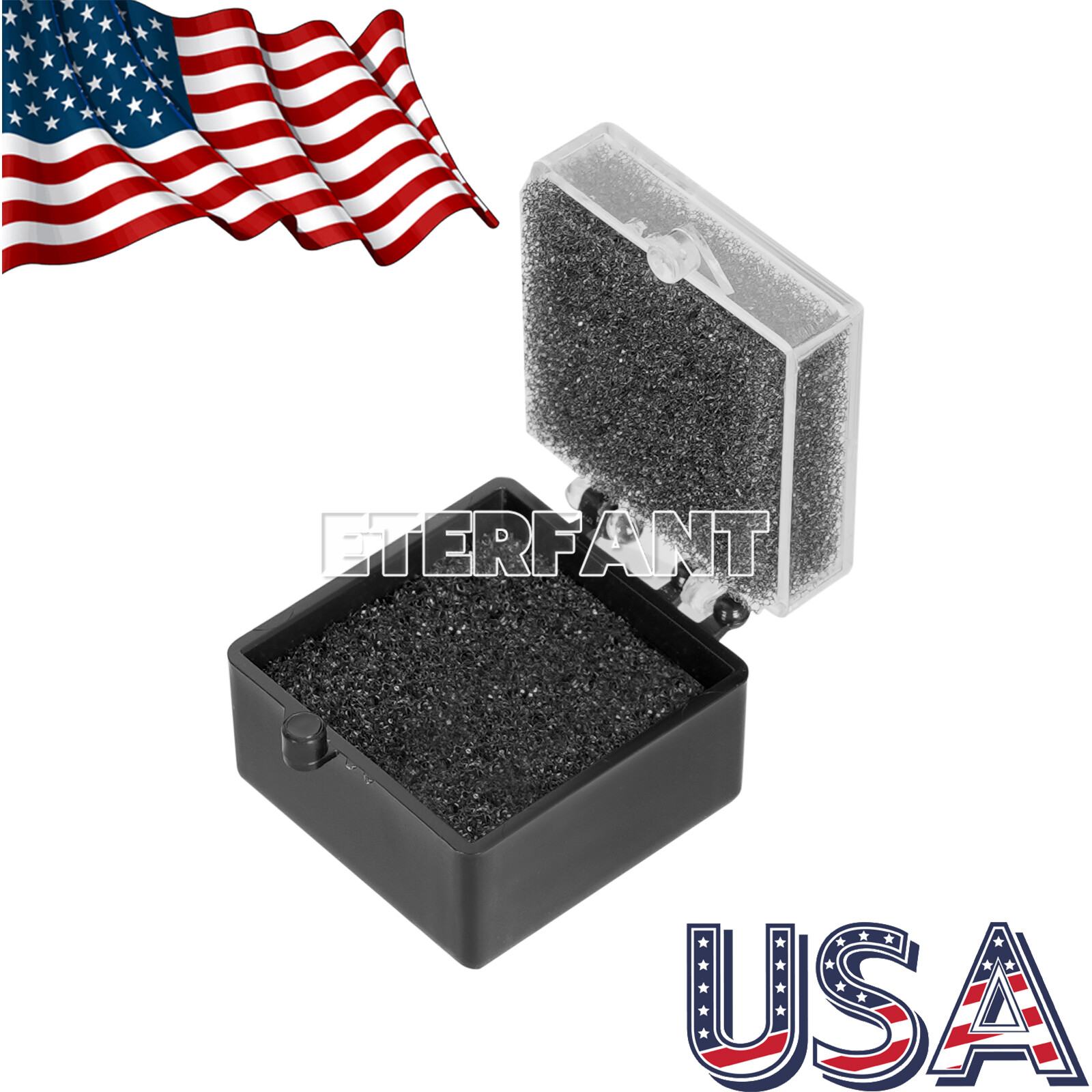 1000pcs Dental Lab Crown/Veneer/Bridge Boxes- 1”-Clear Top with Sponge Fillers