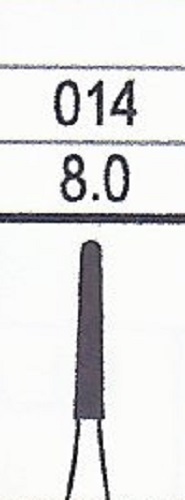 FG7664 Premium Carbide Round End Taper Bur 12 Blades 5pk