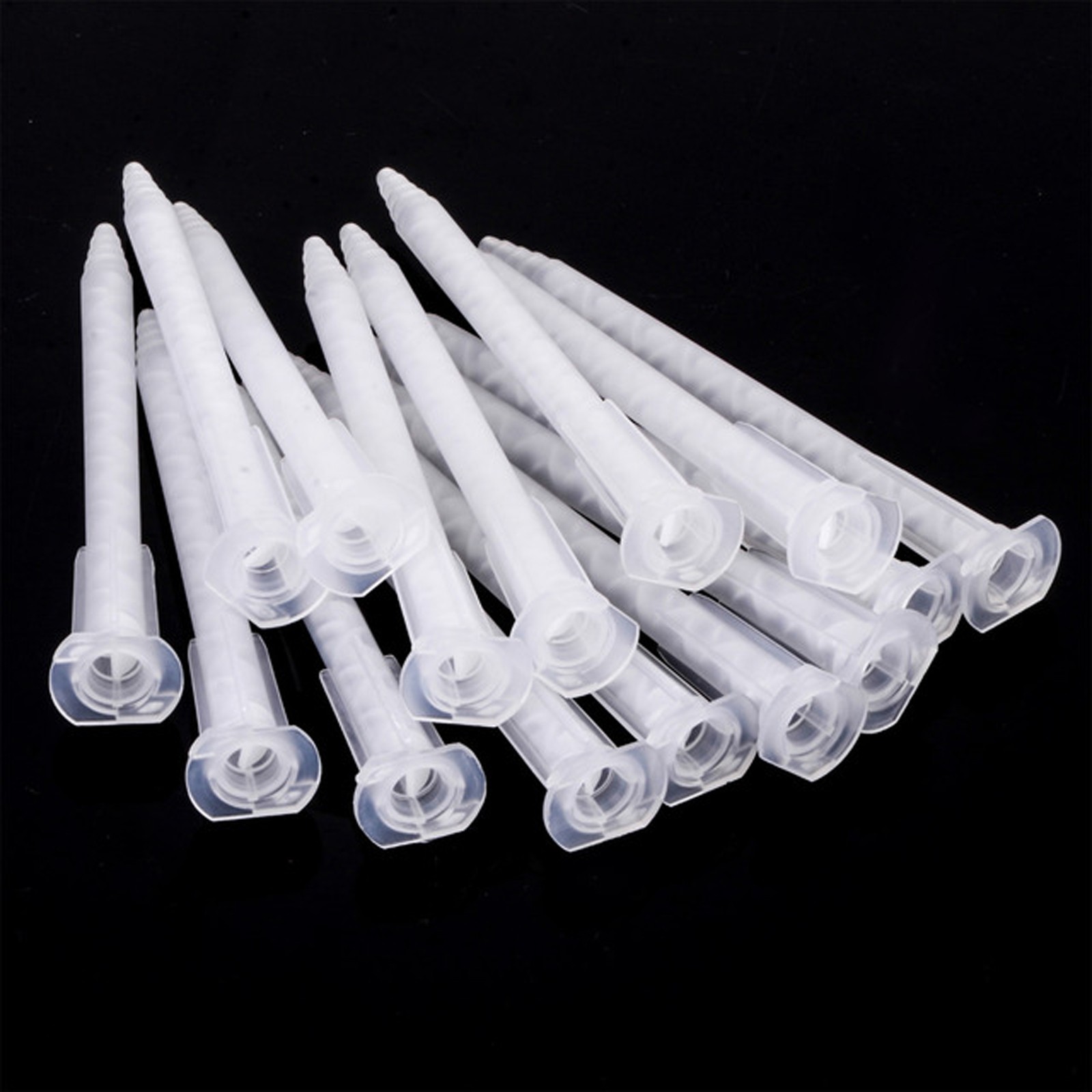 50 Pieces Epoxy Mixing Nozzle Static Mixer Nozzle Tubes Tip for 50Ml Cartrid