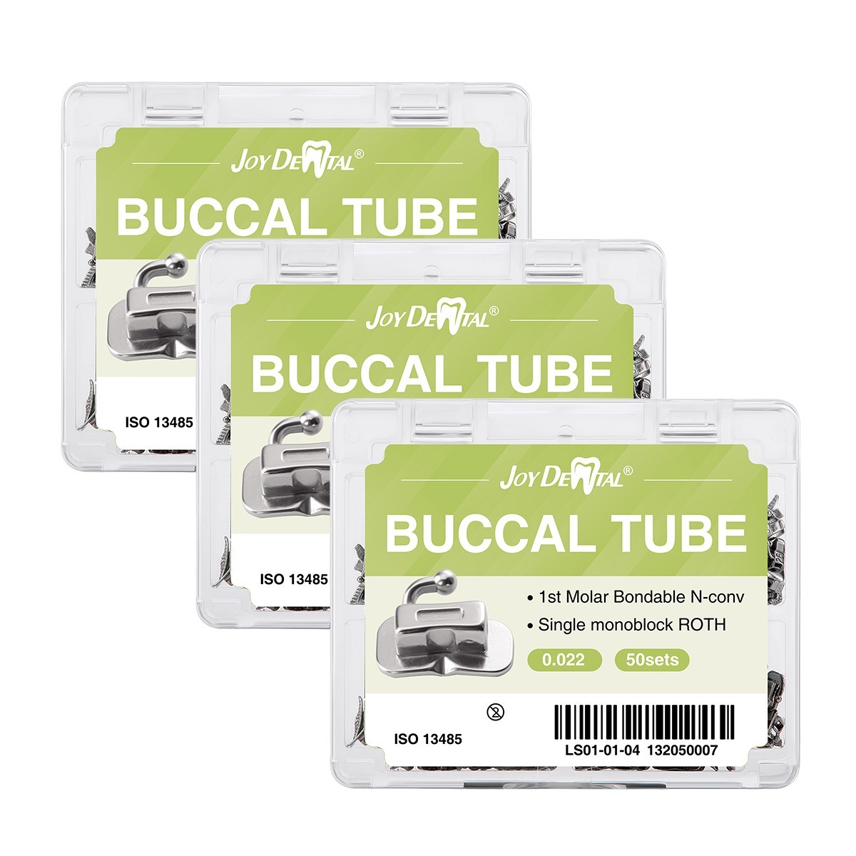 50Bags Dental Ortho Buccal Tubes Roth 0.022 Non-Conv MIM Bondable Monoblock