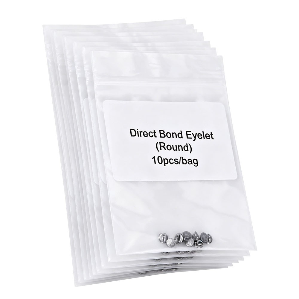 Dental Orthodontics Lingual Button Direct Bondable Eyelet Round Base 10 Pcs/pack