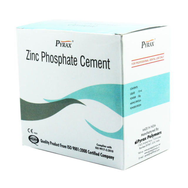 PYRAX Zinc Phosphate Cement Permanent Tooth Filling Fixation kit free ship
