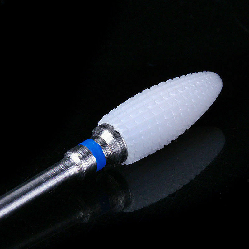 Zirconia Ceramic Burs Bullet Shape Dental Spiral Cut for Micro Motor Polisher