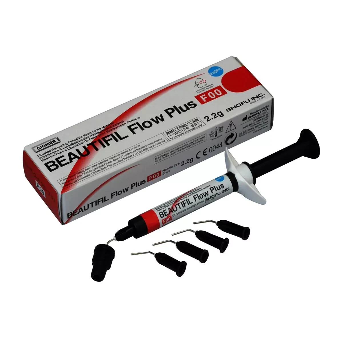 SHOFU BEAUTIFIL Flow Plus F00 ZERO Flow flowable Restorative 2.2g Syr.-All Shade