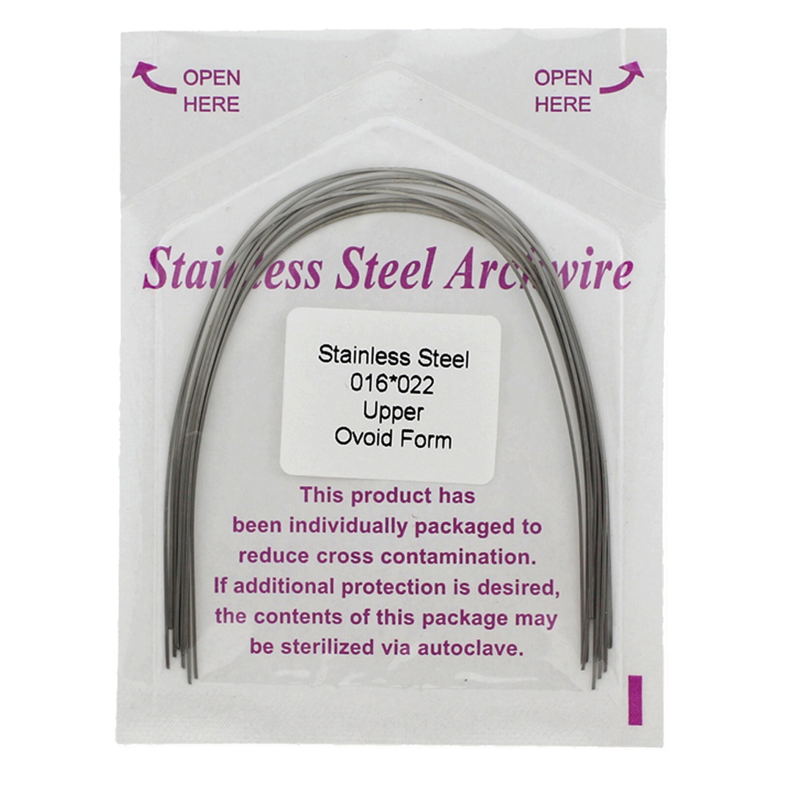 Arcos de ortodoncia acero inoxidable Orthodontic Arch Wire Stainless Steel SS
