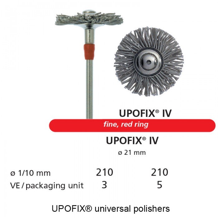 Upofix polisher brush pre polishing movements occlusal DFS Diamon composite Red