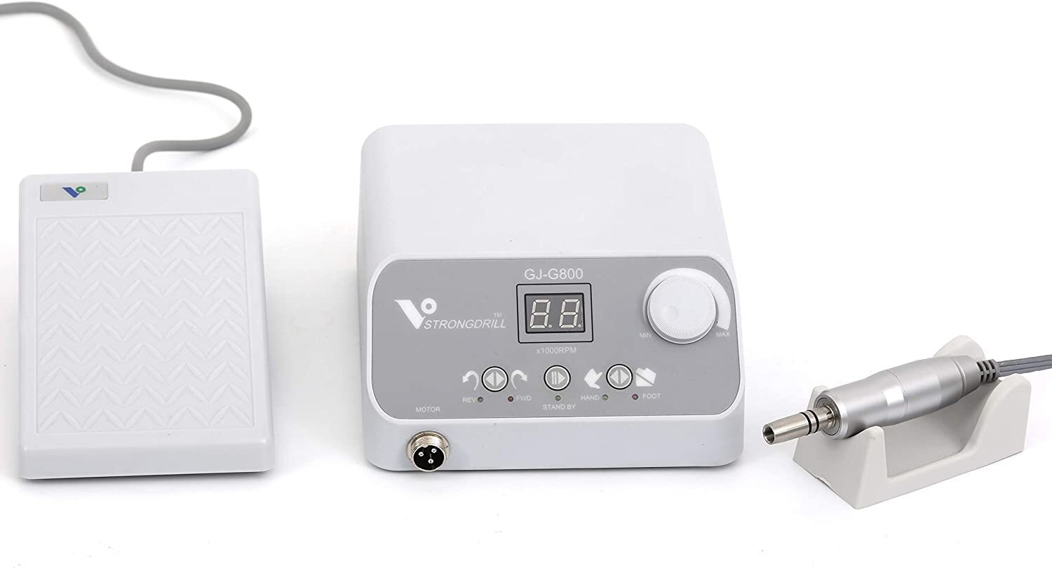 G800 Strong Dental Micro Motor Polisher Machine 50000 RPM with E-type Handpiece