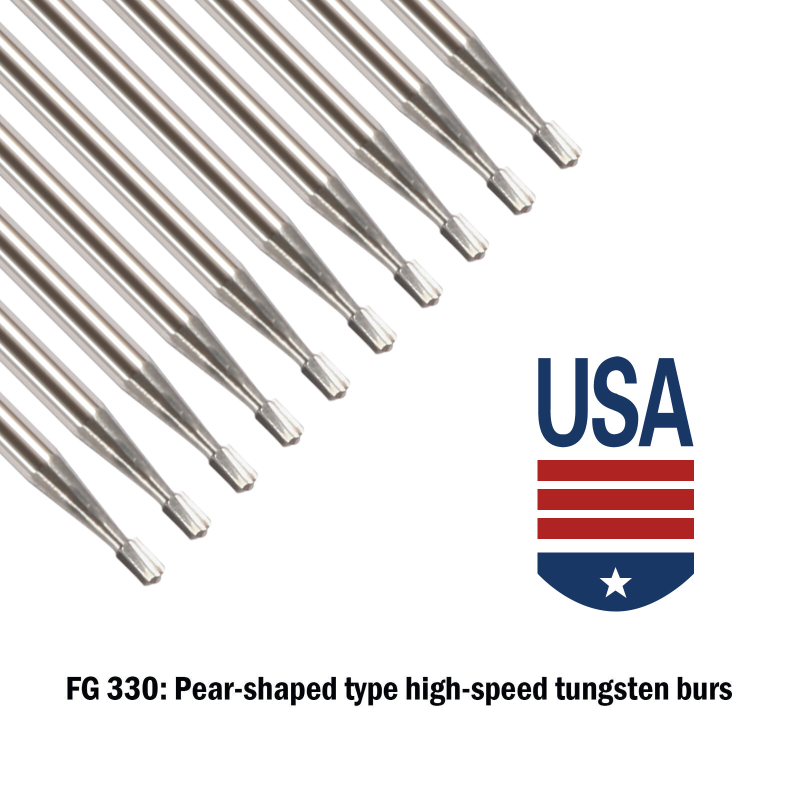 Dental Carbide Burs Tungsten Steel Bur FG #330 /FG #245 for High Speed Handpiece