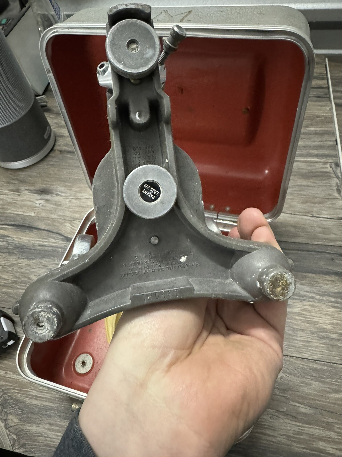 VINTAGE HANAU DENTAL ARTICULATOR. W/INCISAL GUIDE TABLE. BUFFALO ENG CO N.Y.