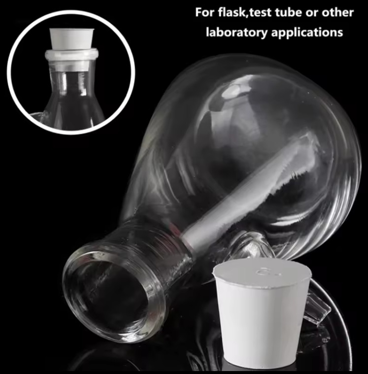 Rubber Bung Stopper Tapered Plugs Laboratory Solid Stoppers Various Sizes Flask