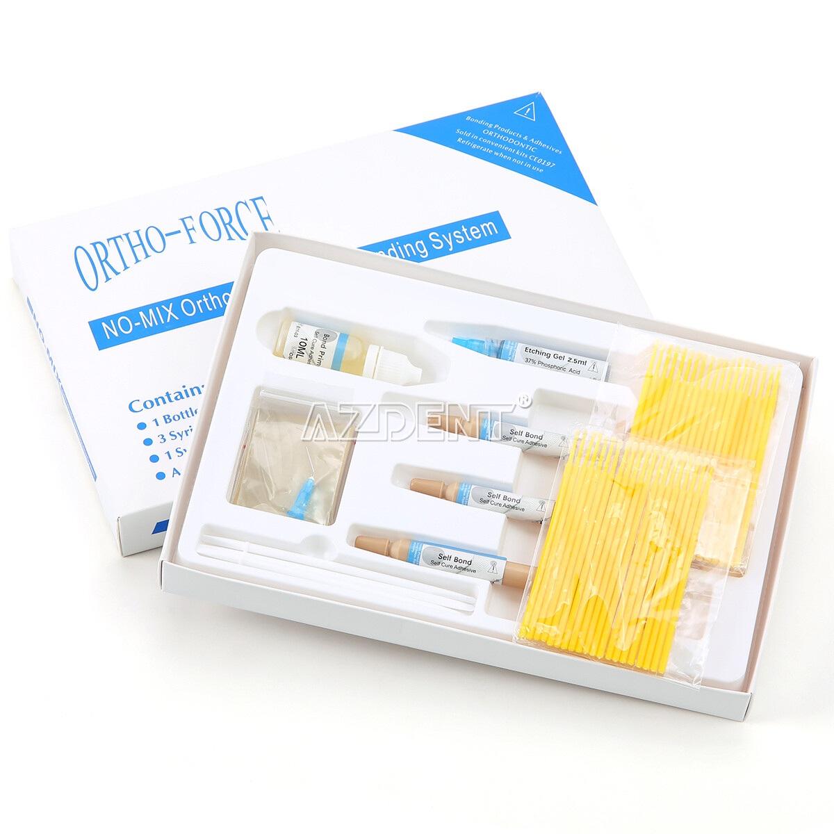 Dental Ortho Adhesive No-Mix Bonding/ Light Cure Resin/ Blue/Green Glue Kit