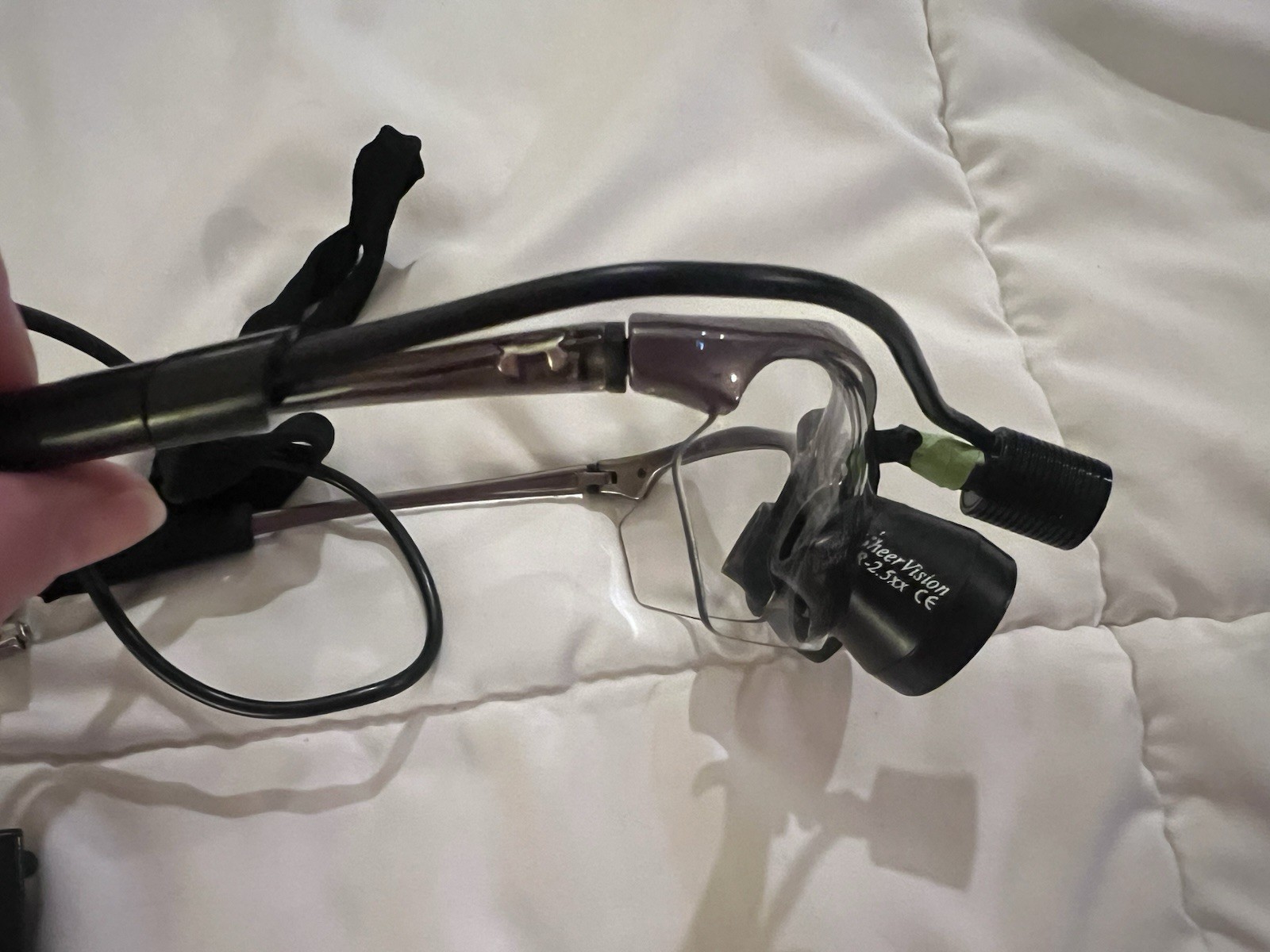 Sheer Vision Loupes 2.5 xx, Grey sport Frame. Light Included!