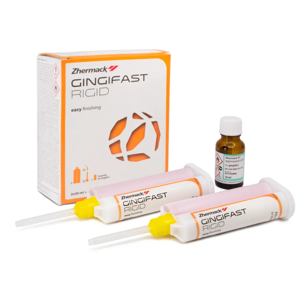 Zhermack Gingifast Rigid Easy Finishing VPS 2 x 50mL Cartridges with Tips