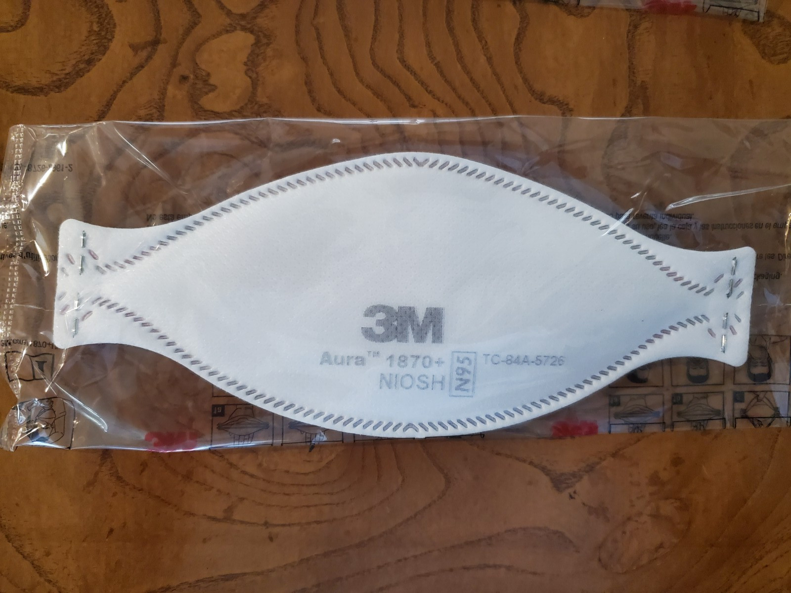 3M 1870+ AURA NIOSH N95 HEALTH CARE SURGICAL RESPIRATOR MASKS (BOX OF 50)