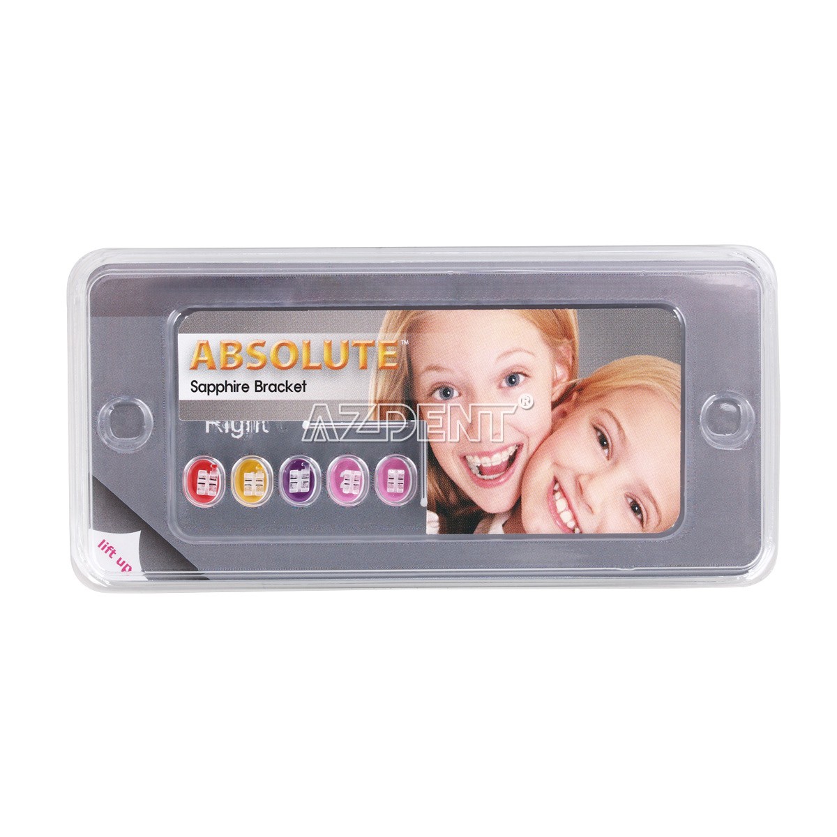 Dental Orthodontic Ceramic Monocrystalline Sapphire Bracket MBT/Roth.022