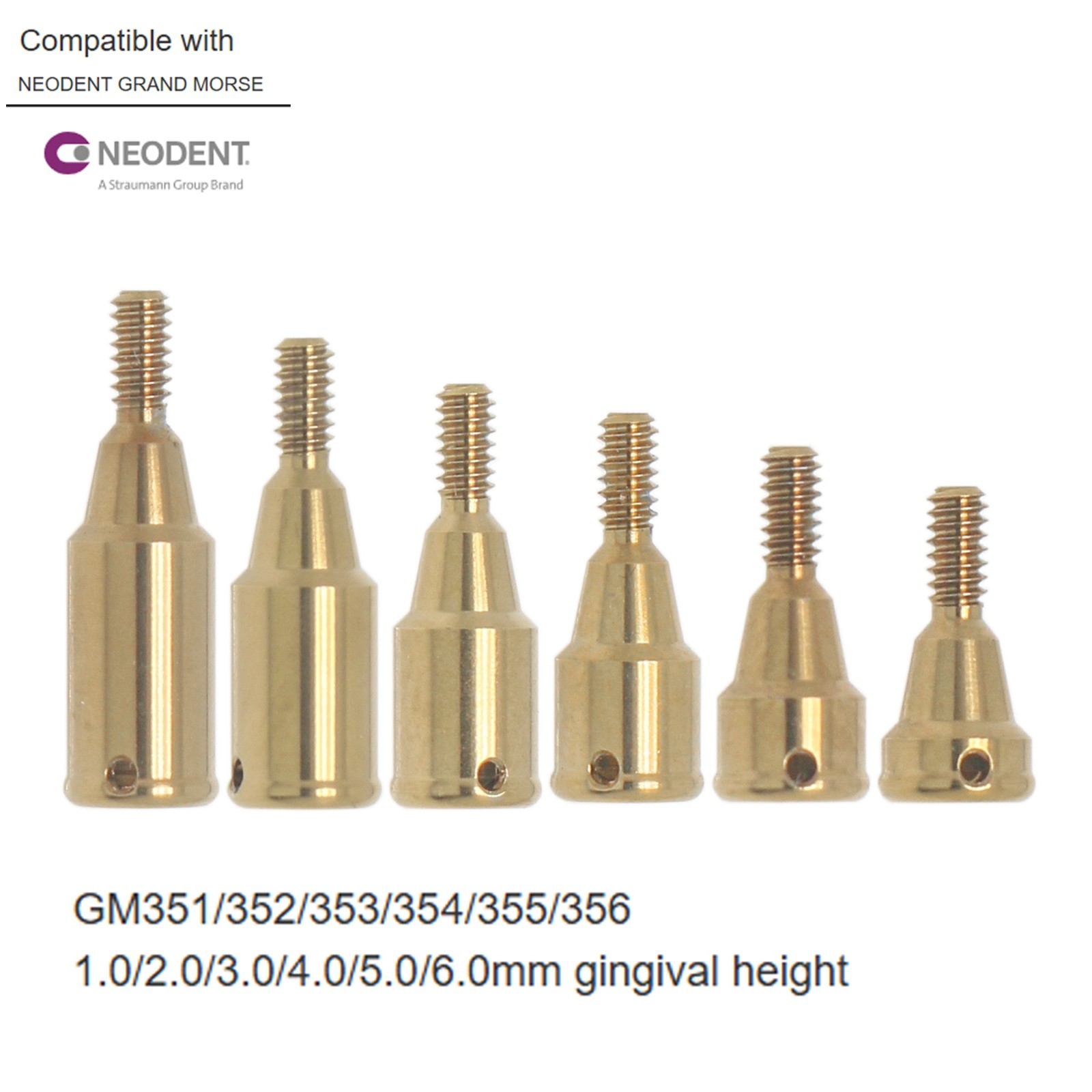Overdenture Abutment Male Cap Inserts locator Tool for NEODENT GRAND MORSE GM