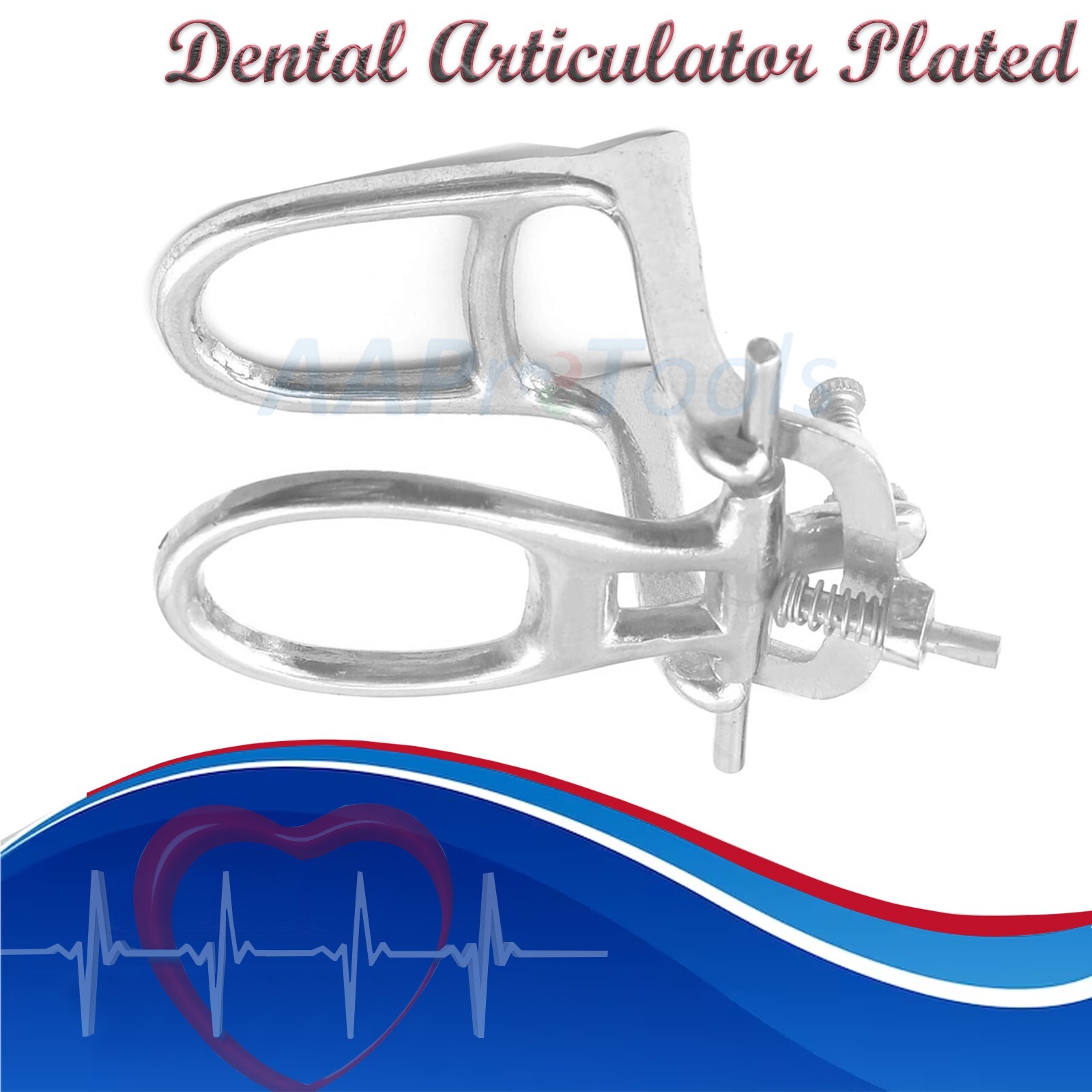 10 Dental Lab Articulator Chrome Plated High Arch Denture Adjustable Device Easy
