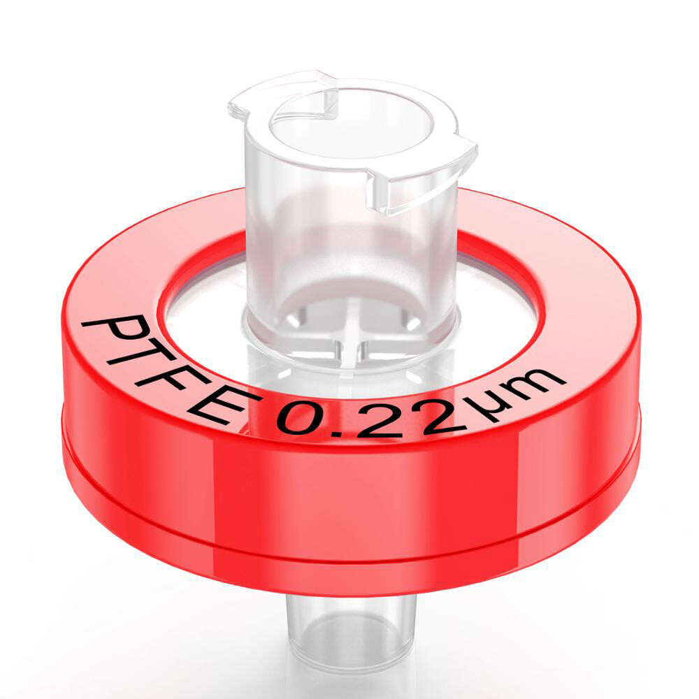 PTFE Syringe Filter 13mm,0.22 um Pore Size,Hydrophilic NonSterile Lab Filtration