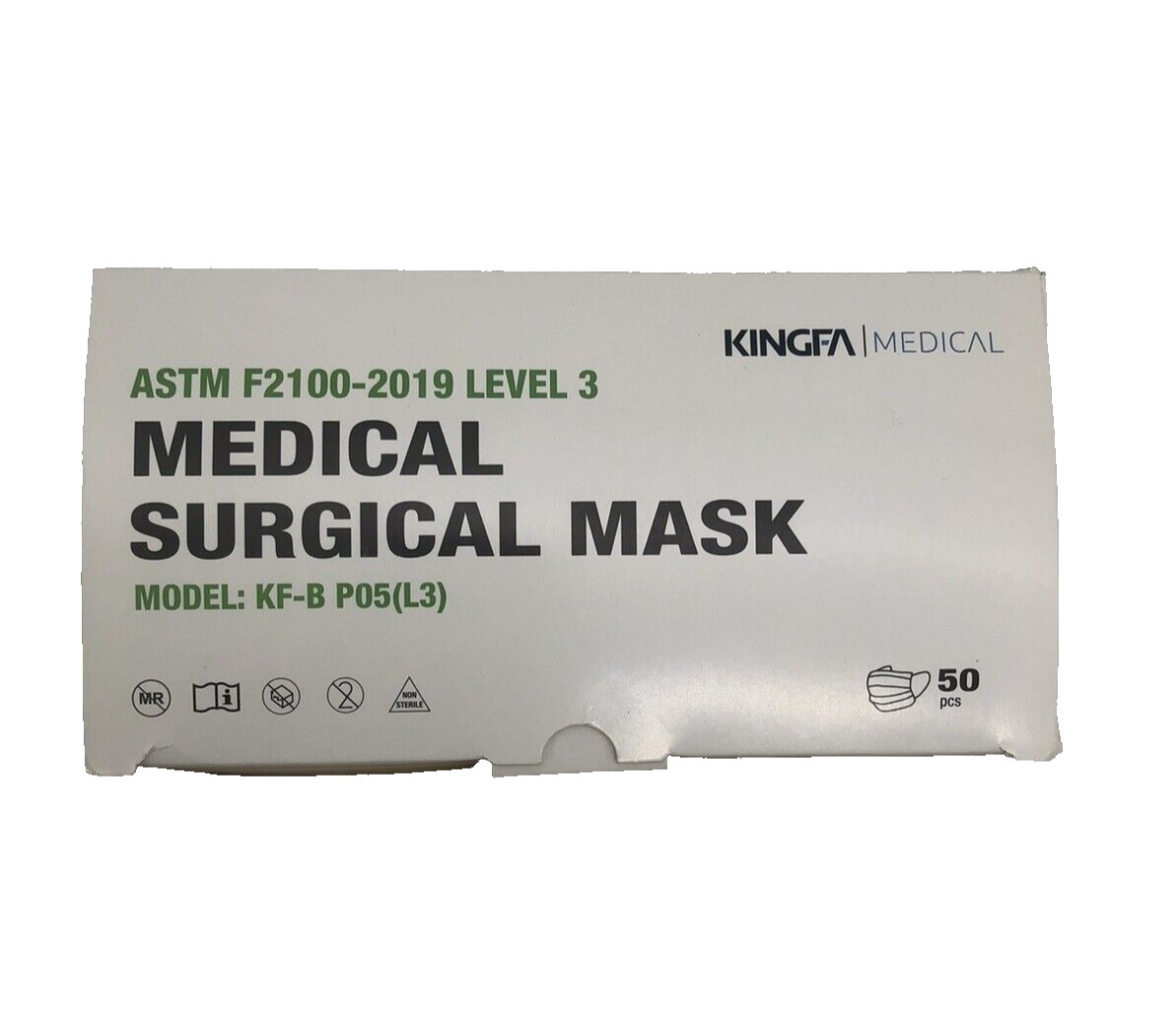 (90) 3-Ply Face Masks Medical Surgical Disposable Ear Loop Mask, ASTM LEVEL3