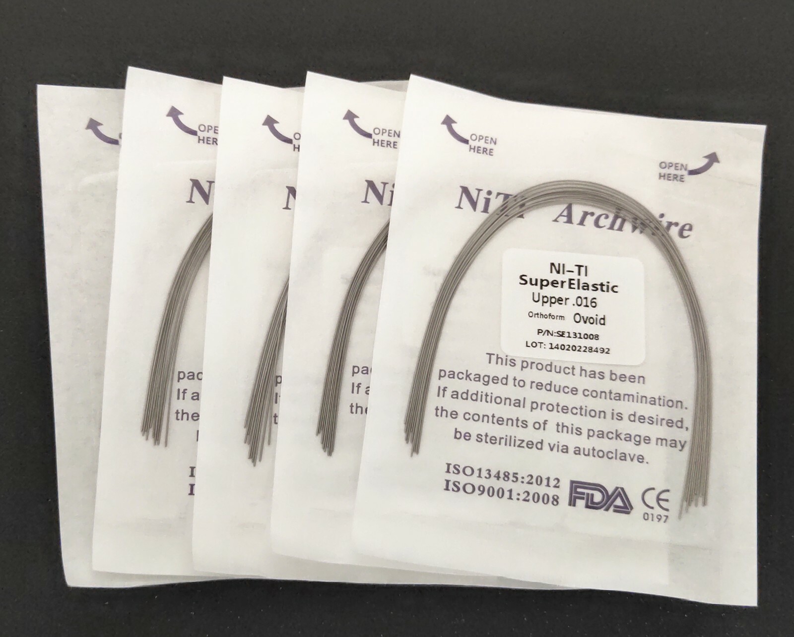 50Pieces Dental Wire Round Super Elastic Niti Arch Wires Ovoid Orthodontics Arcs
