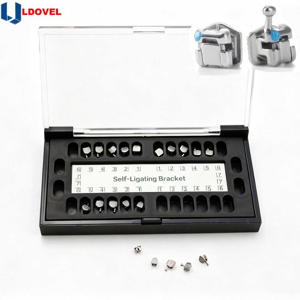 1 box /20pcs Dental Orthodontic Self Ligating Braces Bracket Roth.022 Hooks 345
