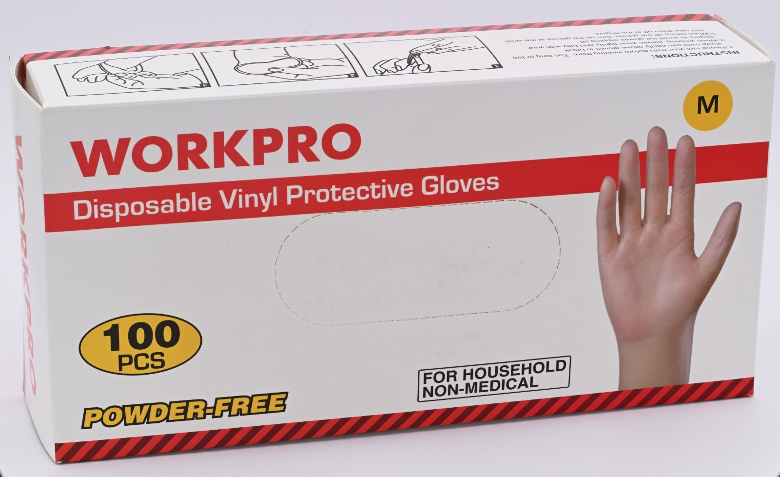 Workpro Disposable Vinly Protective Gloves 5PK – Pack of 5