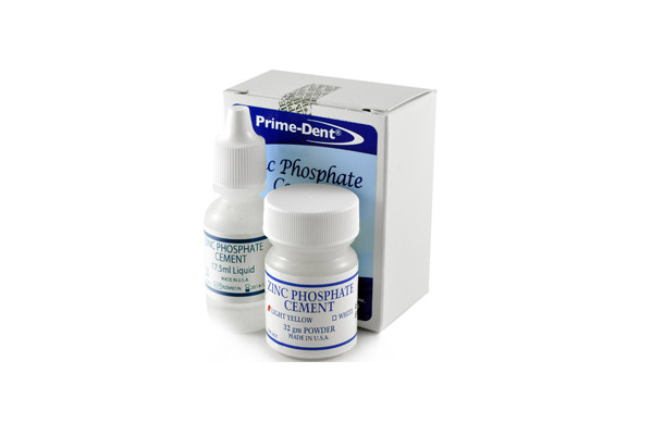 Prime Dental Zinc Phosphate Cement Kit Yellow 32g Powder – 17.5g Liquid 010-030