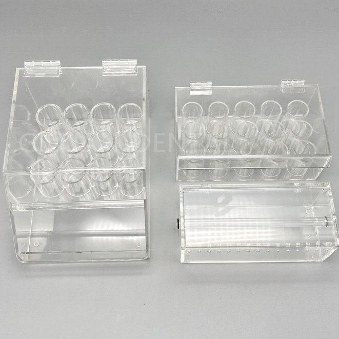 1 Box Dental Orthodontic Elastics Power Chains Ligature Ties Holder Acrylic Case