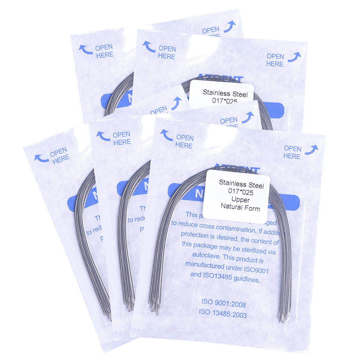 AZDENT Dental Stainless Steel Rectangular Arch Wires Nature Form / Oval Form