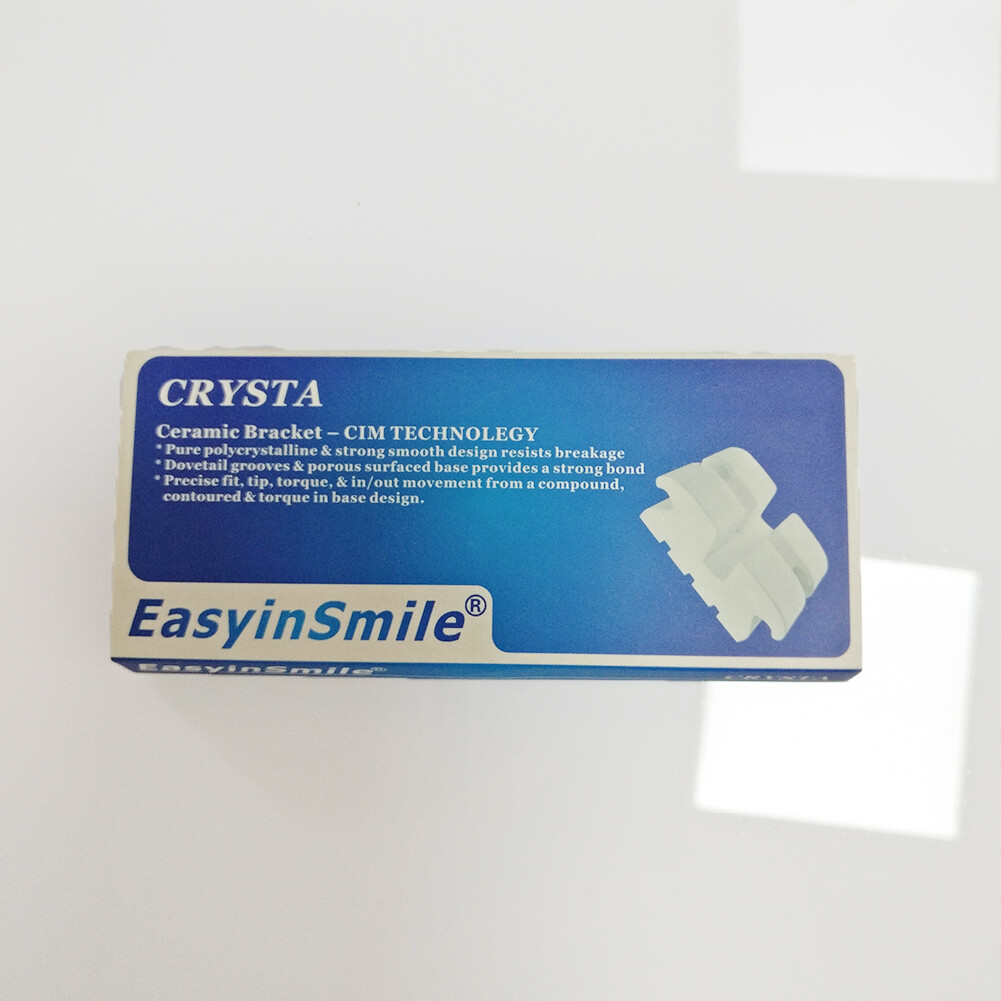 10packs Dental Orthodontic Ceramic Bracket Clear Braces Roth 345 with Hook 022
