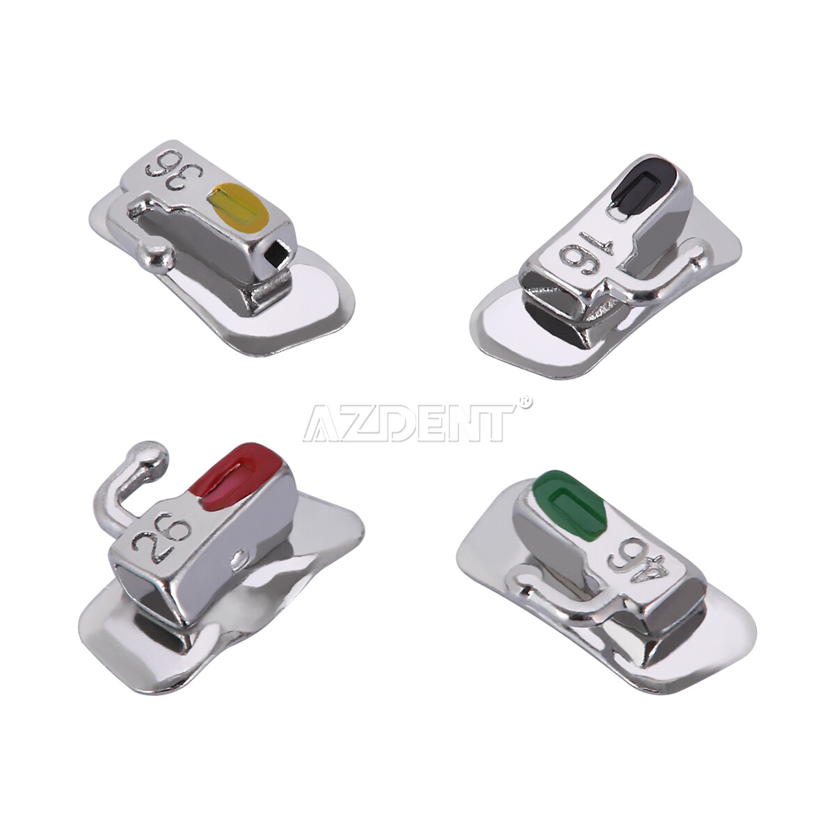 AZDENT Buccal Tube Roth /MBT 022″/0.018 Weldable/ With Laser Mark For 1st Molar
