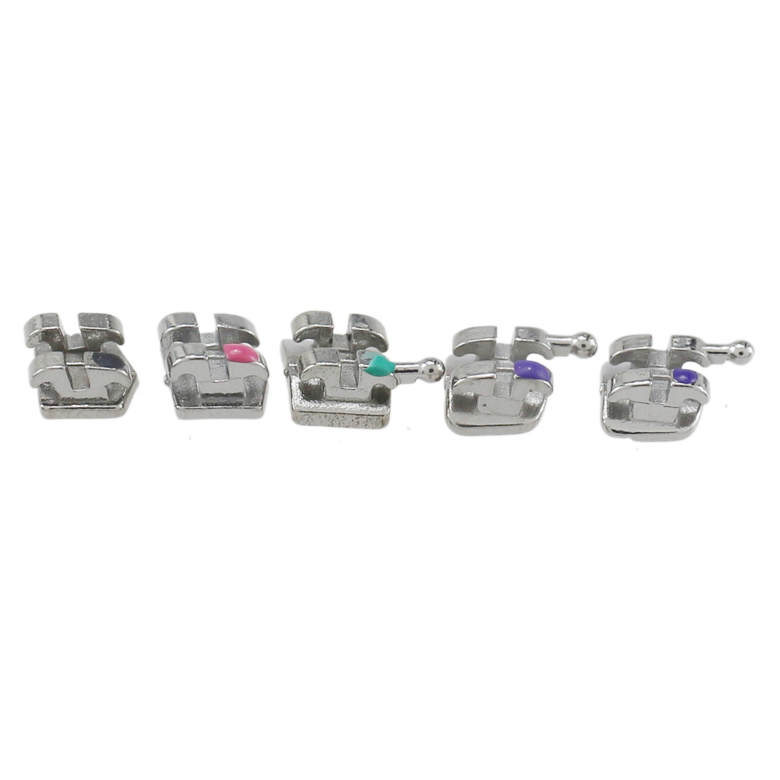 Dental Orthodontic Metal Brackets Braces Mini MIM Roth MBT 018 022 345 Hooks 5-5